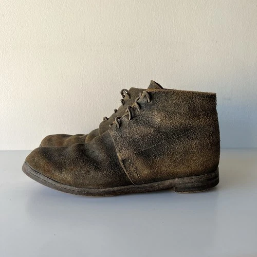 Civil War Brogans Army Issue Reenactment Boots Mens 11.5 Suede Handmade