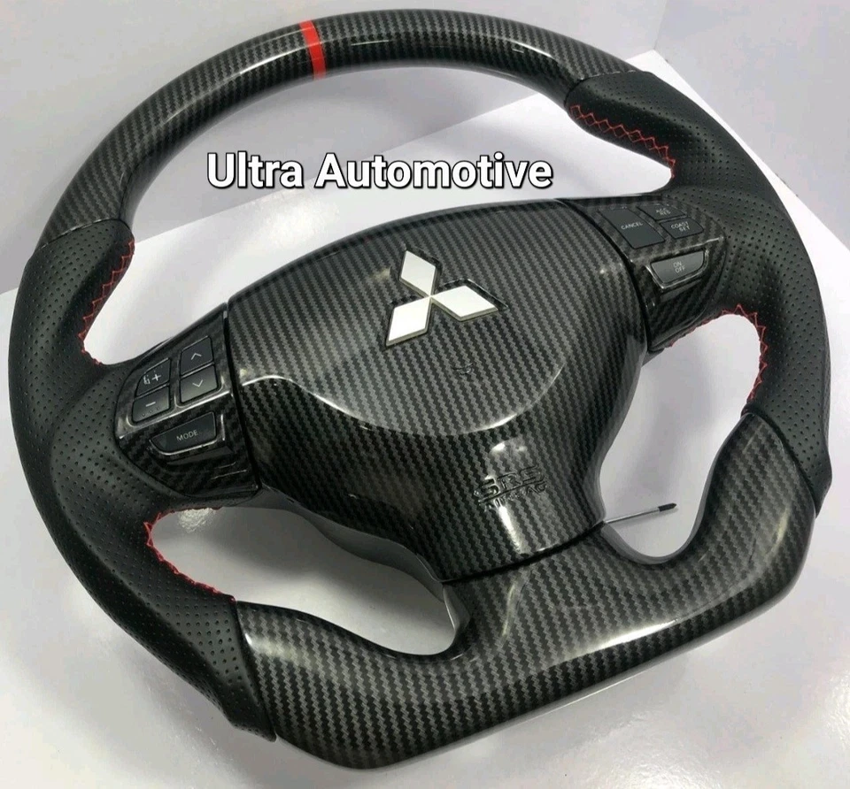 Mitsubishi Lancer Carbon Fiber ES, Outlander,  2006-13 Steering WHEEL - Image 4 of 4