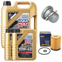 MotoröL Filter Set 10W-40 Liqui Moly 7 Liter + Schraube FüR Mercedes C-Klasse
