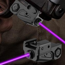 Compact Mini Purple Laser Sight With Rechargeable Picatinny Rail Pistol