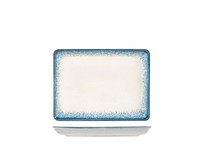 H&h Jupiter Porzellanteller, 17X23Cm, Blau Und Elfenbein