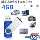 Clé USB 4gb USB 2.0 USB 3.0 Couleur Bleu Sauvetage Données