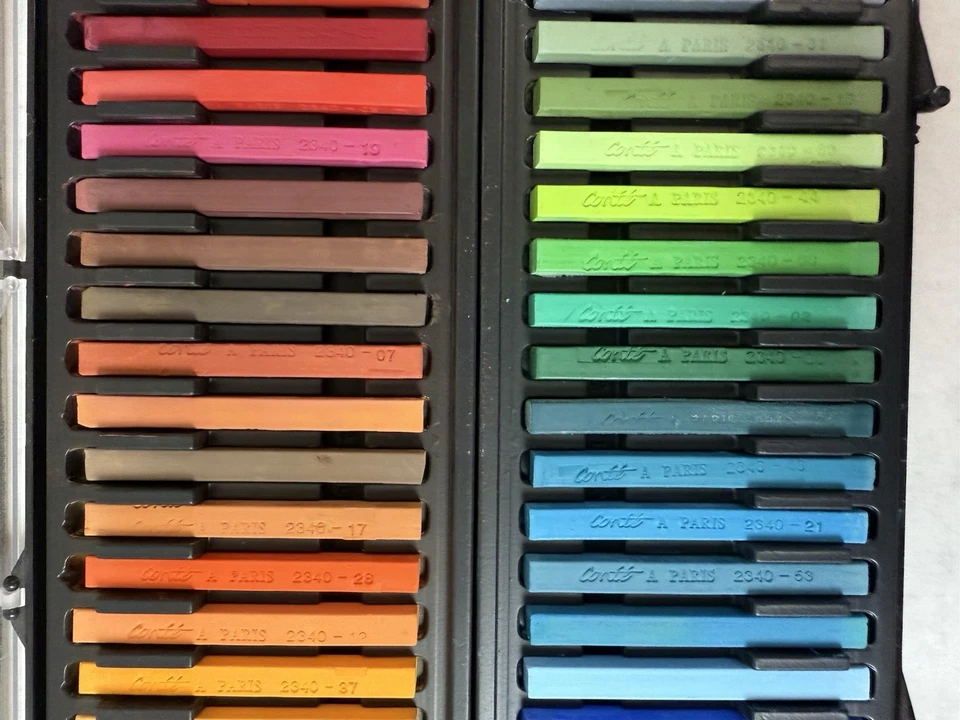 Conte Carres карандаши - 48 различных цветов - слегка б/у; см. фотографии - Изображение 2 из 4
