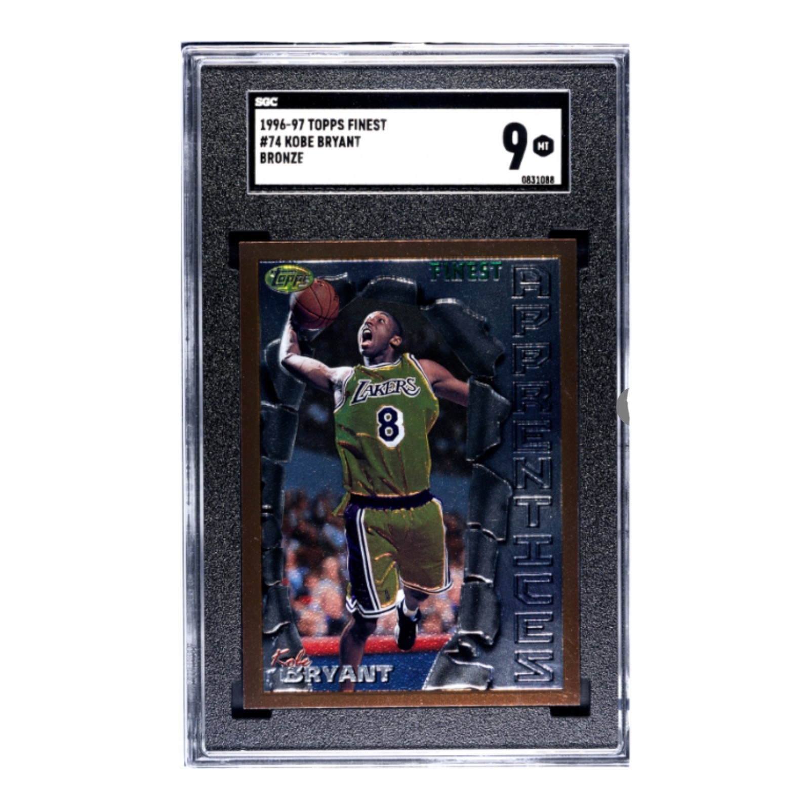 1996-97 Topps Finest - Bronze Kobe Bryant #74 (RC)  SGC 9