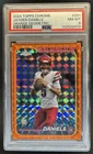 2024 Topps Chrome Jayden Daniels RC Orange Geometric Refractor #/25 PSA 8