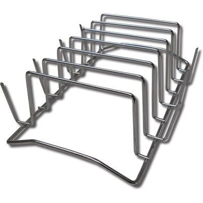 King Kooker Rib Potato Corn Grilling Rack Chrome-Plated Steel 3.5''H x 7''W x 12''L