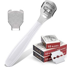 52 Pieces Callus Shaver Set, 50 Replacement 1 Count (Pack of 1), Silver