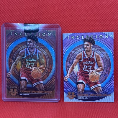 (2)-12/25 Trayce Jackson-Davis 2022-23 Bowman Inception Blue Foil  Indiana # 21