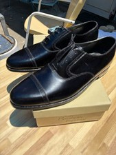 Vintage Florsheim Imperial Black Leather Cap Toe Lace-Up Oxford Dress Shoe 12B