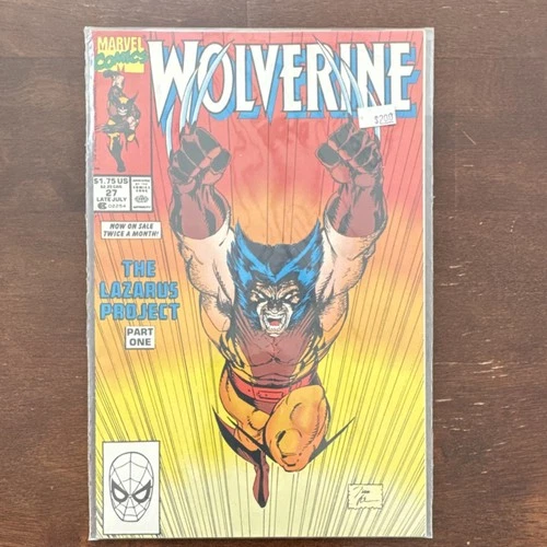 Marvel Wolverine #27, 1990, The Lazarus Project Part One, Vintage Comic
