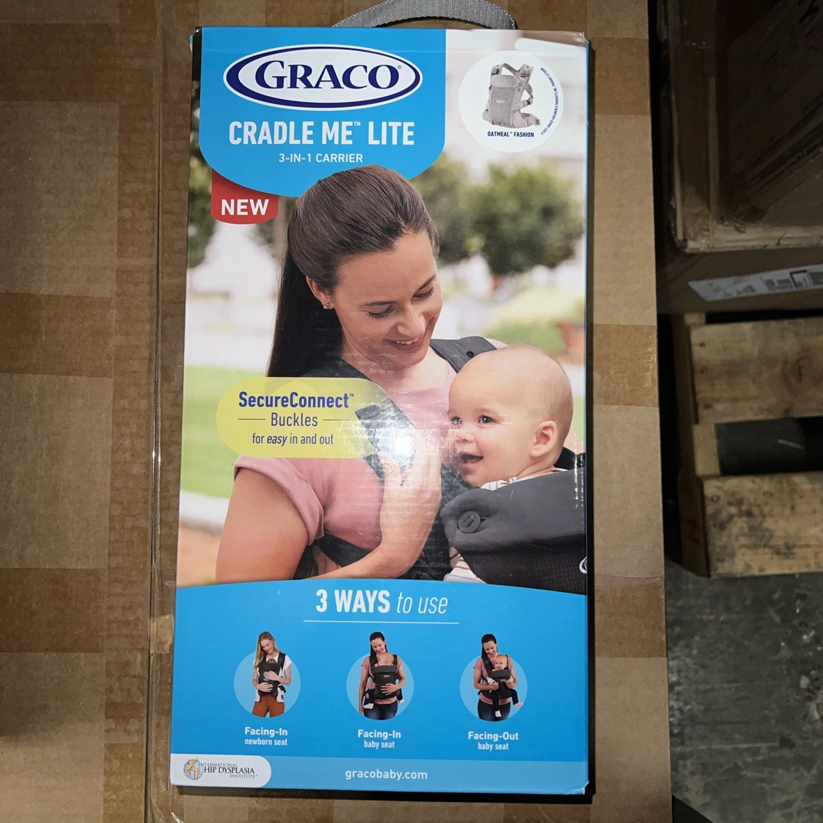 ⚡️Graco Cradle Me Lite 3-in-1 Baby Infant Carrier - Oatmeal Fashion 🆕