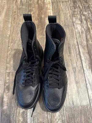 Nike Air Jordan 1 Brooklyn platform boots BRAND NEW matte black Size 10