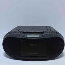 Tested Sony CFD-S70 CD AM/FM Radio Cassette-Corder Boombox MEGA BASS Black