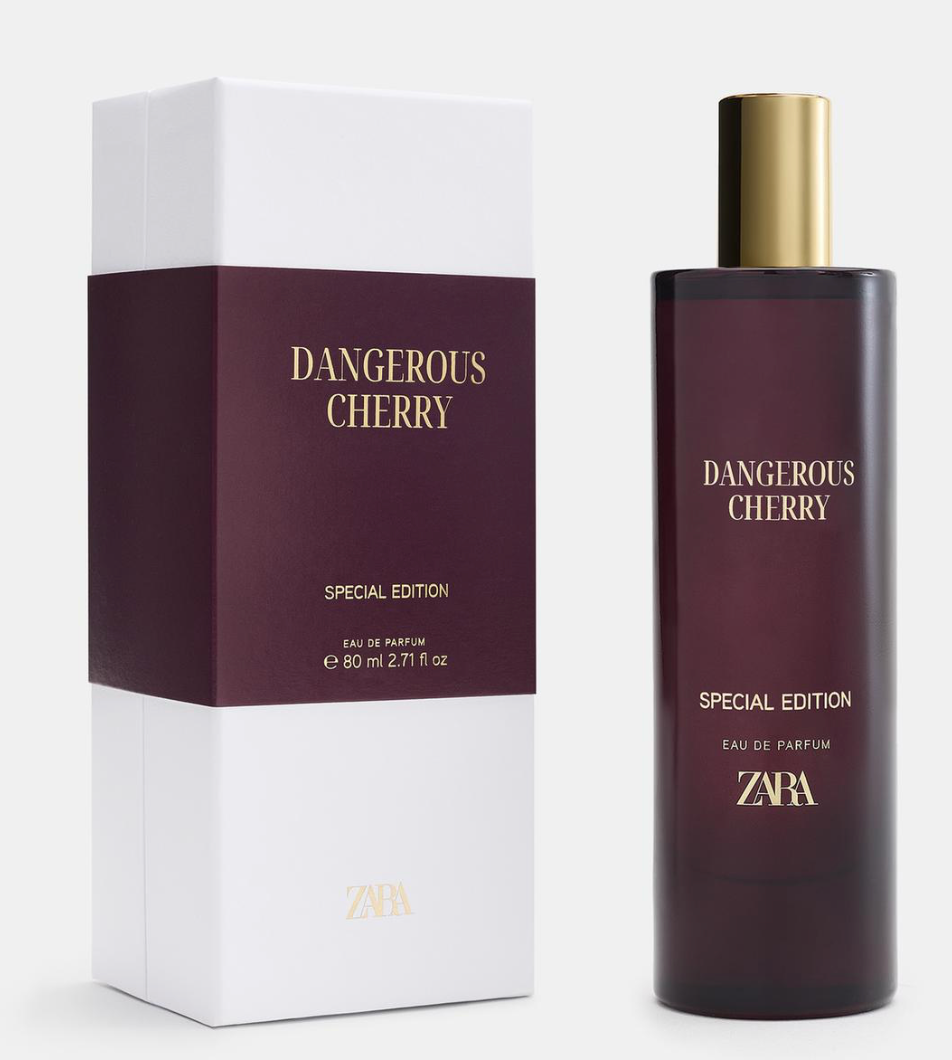 ZARA Dangerous Cherry Special Edition Eau De Parfum Fragrance 80ml