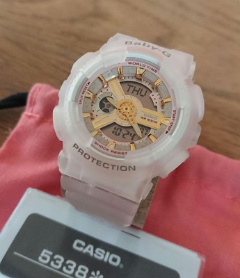 CASIO Baby-G BA-110SC-4A Women's Quartz Round Pink W43.4mm Sea Glass Analog