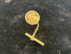 1991 Roman Numeral 1/10oz  22K  American Eagle $5 Gold Coin in tie tack