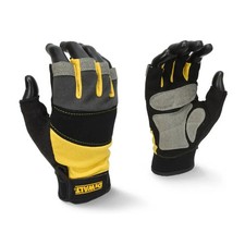 Image of DeWalt Black Performance Half Finger Work Gloves Large