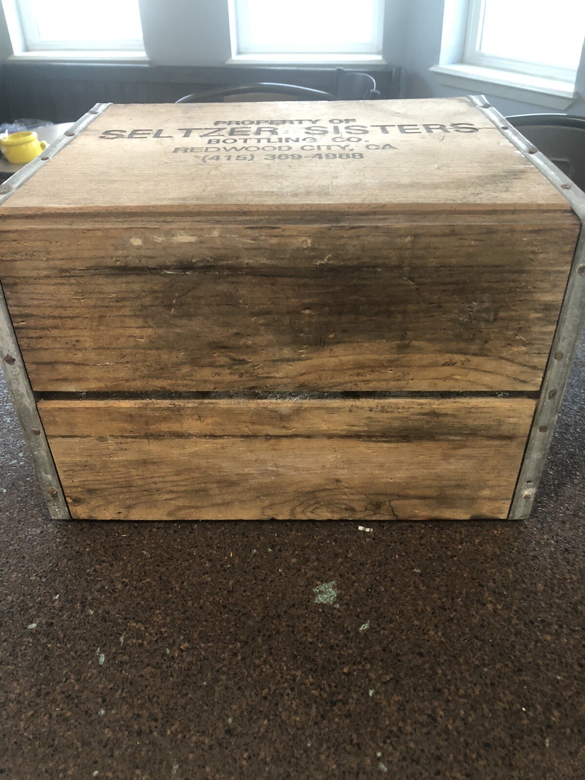 Vintage Seltzer Bottle Wood Crate Seltzer Sisters California eBay
