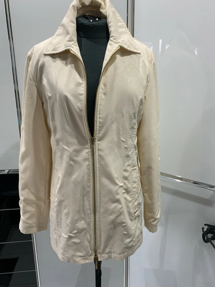 MCM Jacke Anorak gefüttert creme gelb Gr. 38 - Bild 2 von 3