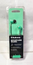 Skullcandy Jib Wired Earbuds with Microphone Noise-Isolating Fit Miami Teal New