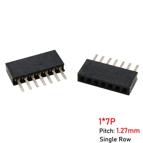 Pitch 2P-40P PCB Male / Female Pin Header Single / Double Row Connector 1.27mm - Picture 18 of 44
