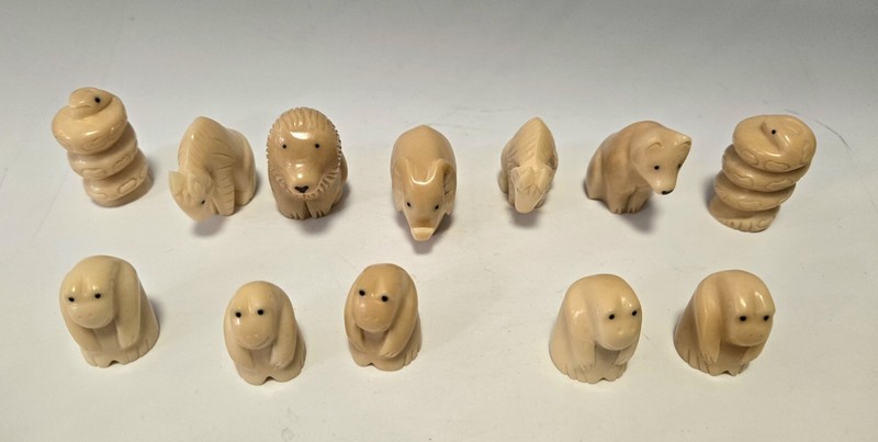 Tagua Organic Ivory Africa Chess Pieces