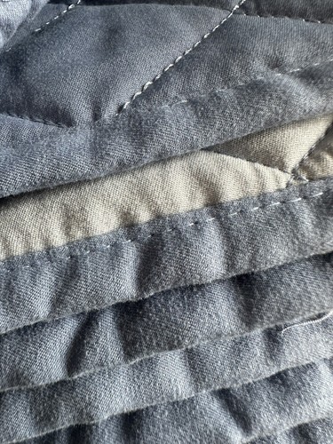 Martha Stewart Essentials Microfiber Quilt Sham Set Blue Full Queen Macy’s 85x85 - Picture 10 of 21