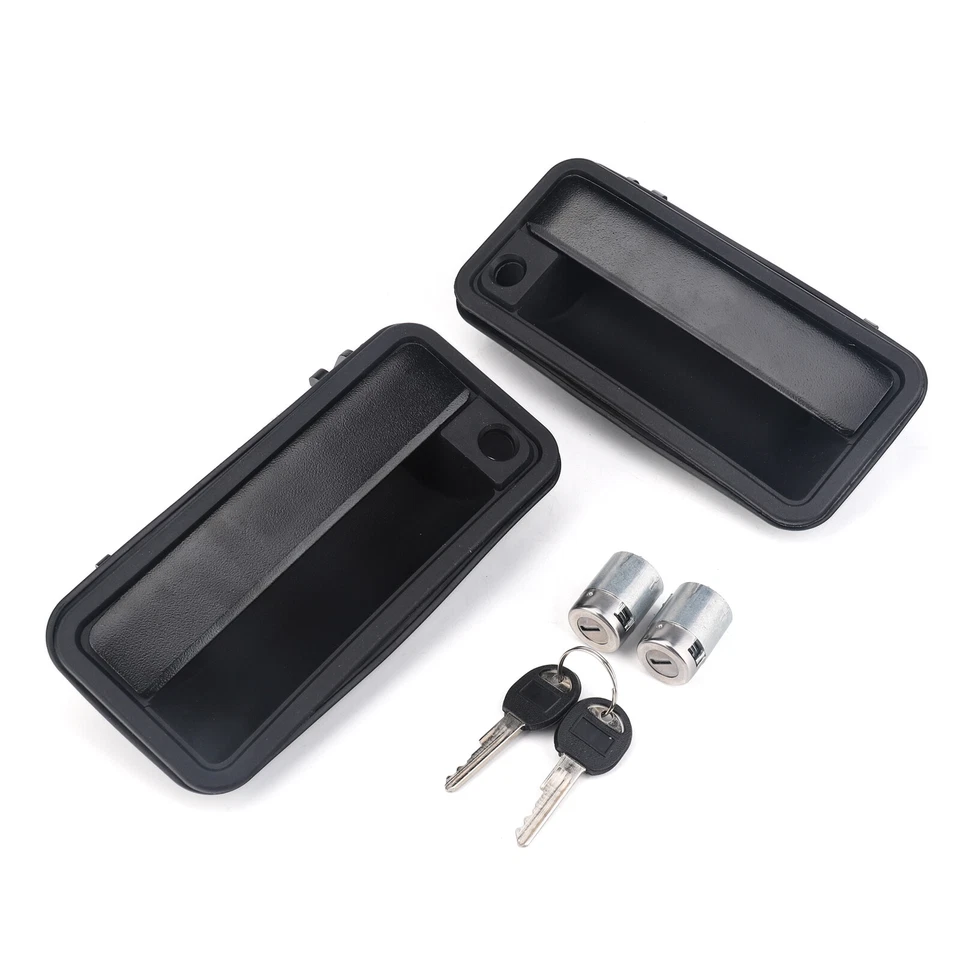 Exterior Door Handle w/ Lock Cylinder For Chevrolet GMC C/K1500 1995-2002 Front - Image 2 of 4