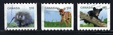 CANADA USED - SCOTT 2608/10 - VF - FROM BOOKLET - BABY WILDLIFE - 2013