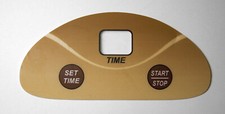 ESB Radiance Timer Oval Overlay 2 Button Timer Decal Sticker ESB Tanning Beds