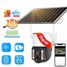Security Protection Wifi Solar Cameras Outdoor 5MP Smart Home Surveillance CCTV
