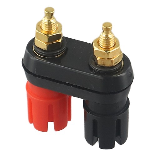 5 Pack Dual Banana Female Binding Post Panel Mount Socket Connector 4mm 2 Way - Picture 3 of 15