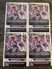 x4 Strikedramon EX2-032 C Playset Digimon TCG Digital Hazard