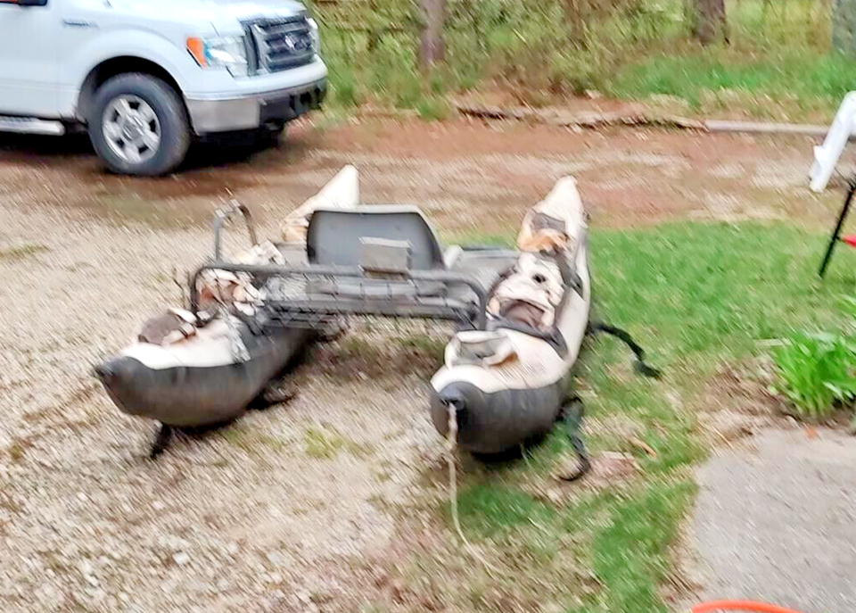 Cabelas Classic Accessories Columbia pontoon boat for fishing, recreation 8 FT eBay