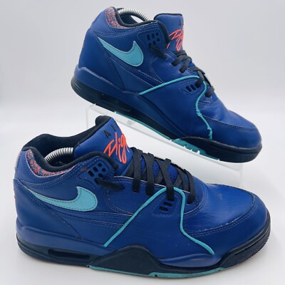Nike Air Flight 89 Court Sneakers Mens Size 9 Regency Purple Aqua