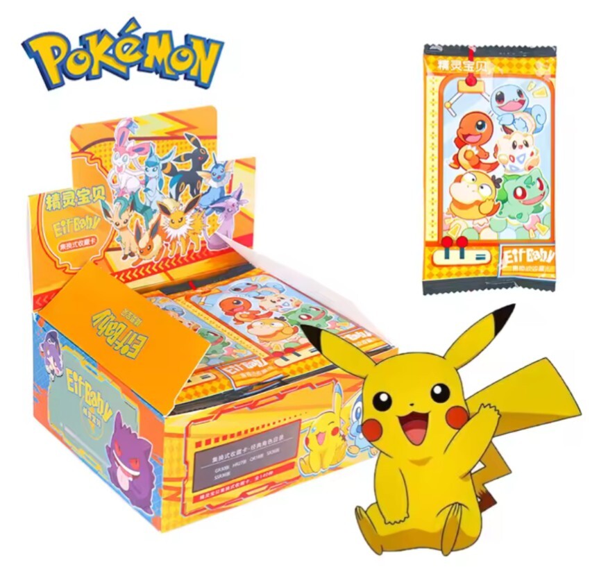 HOT 2025 Chinese Pocket Baby Eif Booster Box Pokémon -30 Pack (3 Cards For Pack)