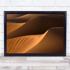 Forms Abstract Landscape Desert Sand Waves Light Wall Art Print