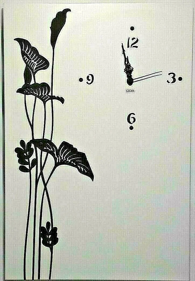 Orologio Legno Bianco Wengè Arredo Moderno Made Italy * 80856 - Immagine 2 di 4