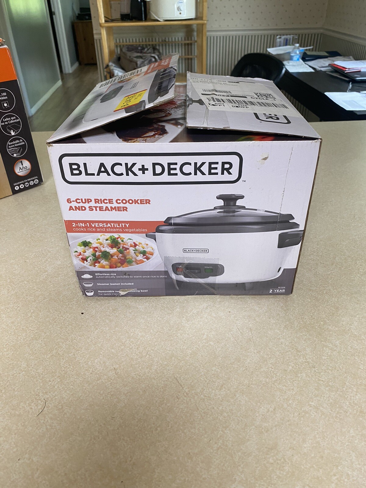 BLACK+DECKER RC506 6Cup Rice Cooker and Steamer White eBay