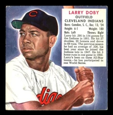 1952 Red Man Tobacco Baseball #AL 6 Larry Doby Cleveland Indians VG+ Green Back