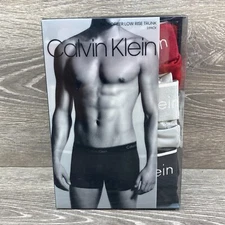 Calvin Klein Microfiber Low Rise Trunk 3-Pack Underwear Men's Size XL $42.50