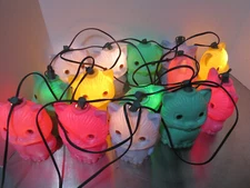 VTG Blow Mold Kitty Cat string lights - 2 sets