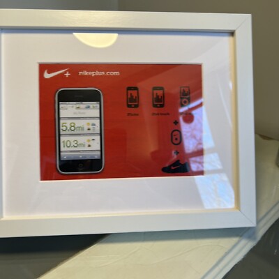 11x9'' Vintage Nike Plus Retro Nike Frame Sneakerhead Art Picture