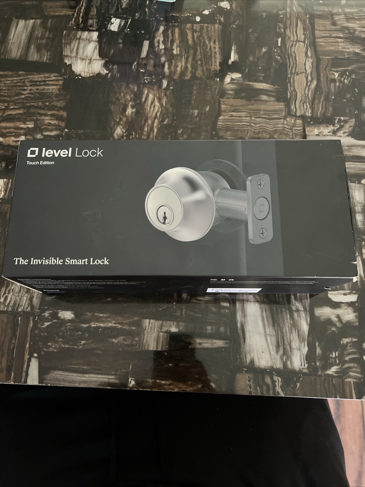 Level Lock C-L14U Smart Deadbolt Touch Edition Keyless Entry in Black-image