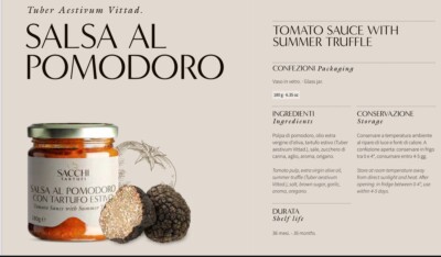 SALSA AL POMODORO TOMATO SAUCE WITH SUMMER TRUFFLE 180g