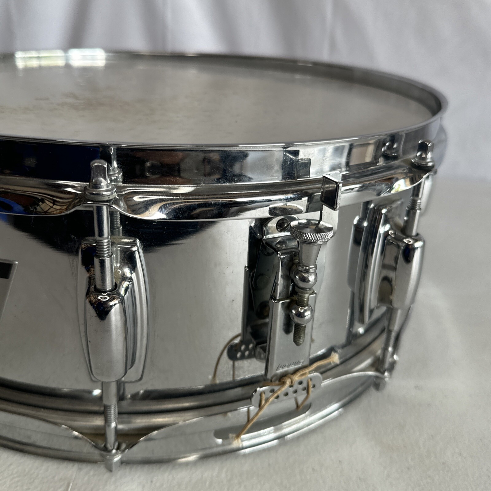 Vintage Ludwig Standard Snare Drum Chrome w/ Original Case FREE