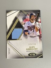Alex Kirilloff 2022 Topps Tier One /299 Tier One Relic T1R1-AK Minnesota Twins