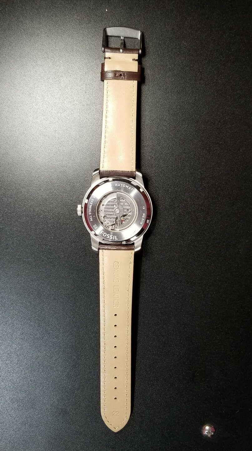 FOSSIL PILOT AUTOMATIC SILVER STAINLESS STEEL ~ M… - image 4