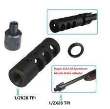 Ruger 1022 10 22 10/22 Adapter  Competition Muzzle Brake Compensator 1/2x28 TPI