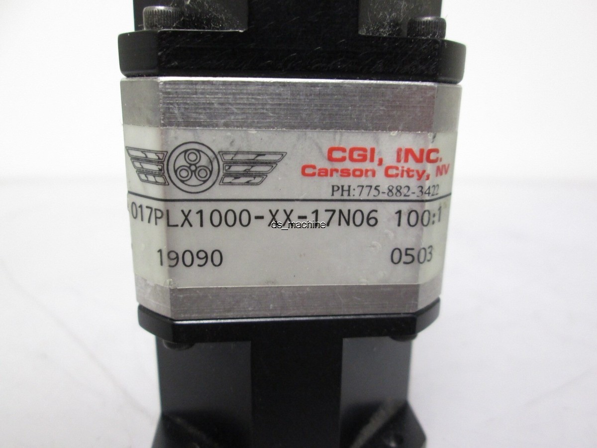 CGI Inc. 017PLX1000-XX-17N06 Gearhead NEMA 17 100:1 Ratio *Missing